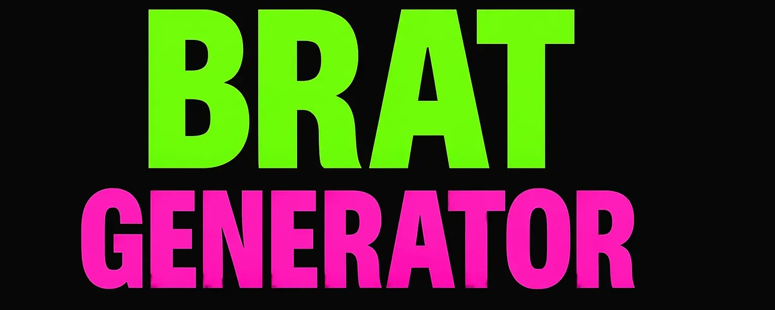 LOGO BRAT GENERATOR