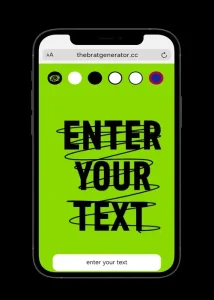 Brat generator- Enter you text