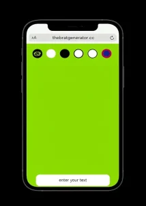 brat generator -select-your-theme